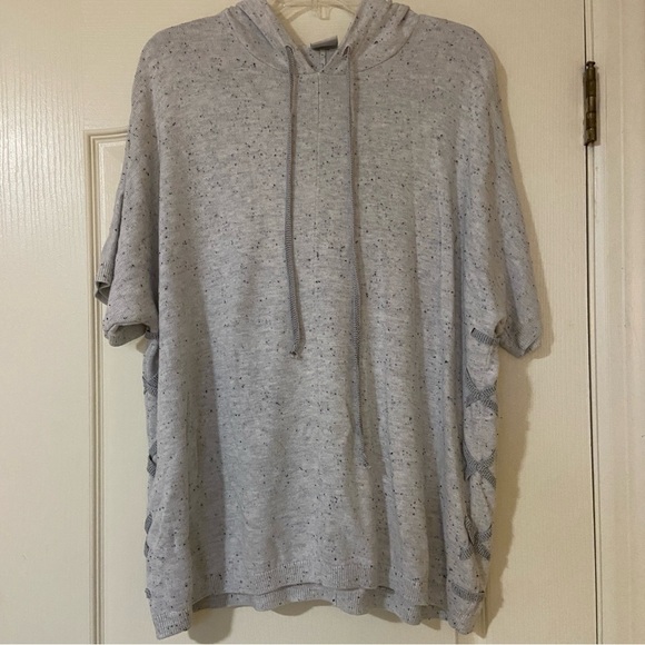 CAbi Tops - CAbi Light Gray Hooded Sweater